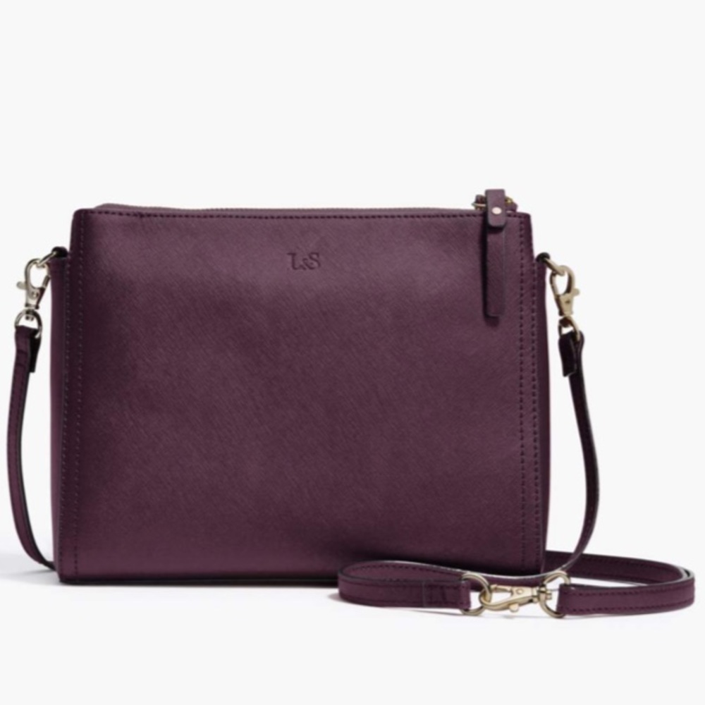 Lo & Sons Pearl Crossbody Saffiano Leather Bag